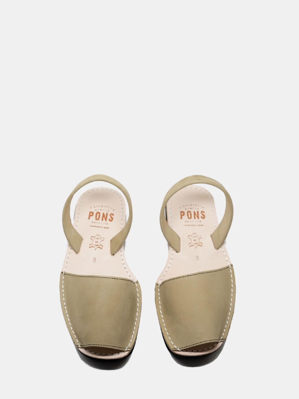 Classic Olive Platform Pons Shoes top