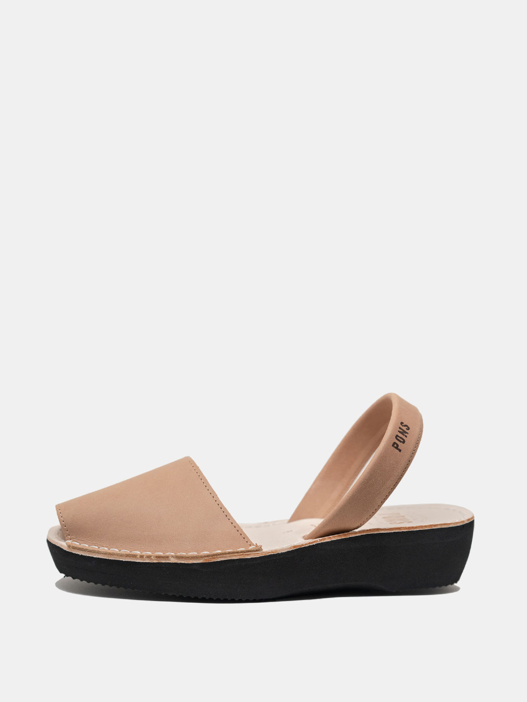 Classic Tan Platform Pons Shoes front