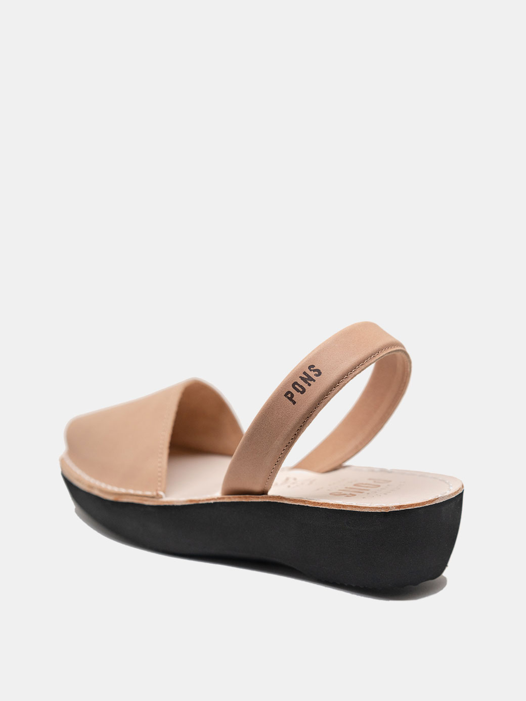 Classic Tan Platform Pons Shoes side