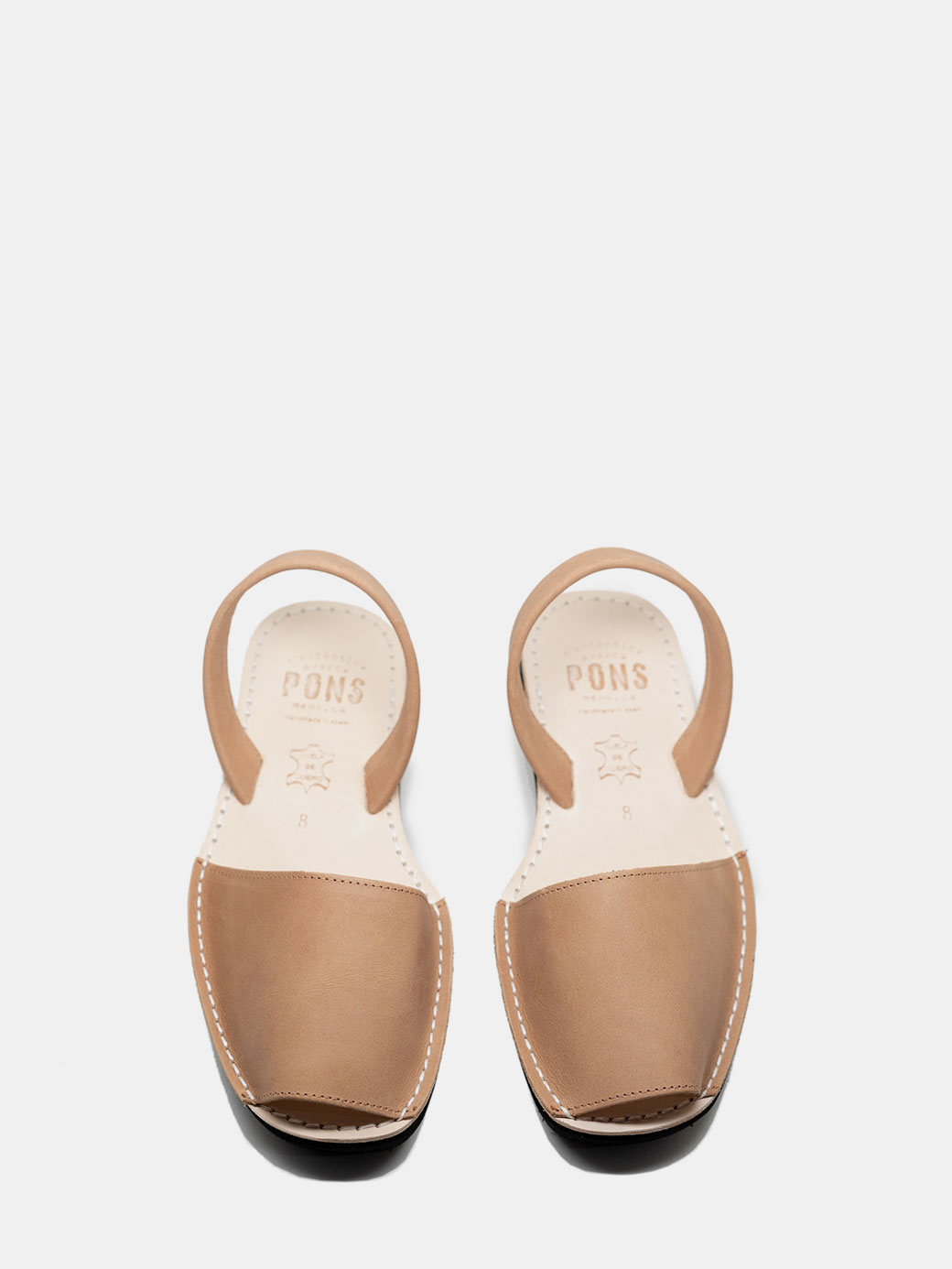 Classic Tan Platform Pons Shoes top