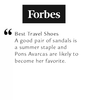 Recently Featured in Forbes. Best Travel Shoes. A good pair of sandals is a summer staple and Pons Avarcas are likely to become her favorite. Handcrafted in Spain from high quality, ethically sourced leather, they come in more than 40 colors, all of which are just gorgeous.