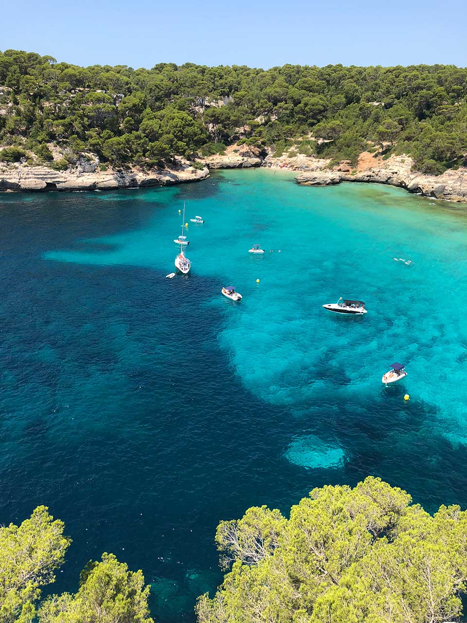 Cala Mitjana in Menorca, where PONS Shoes are handcrafted
