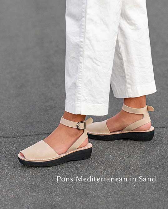 Pons Shoes Mediterranean in Sand
