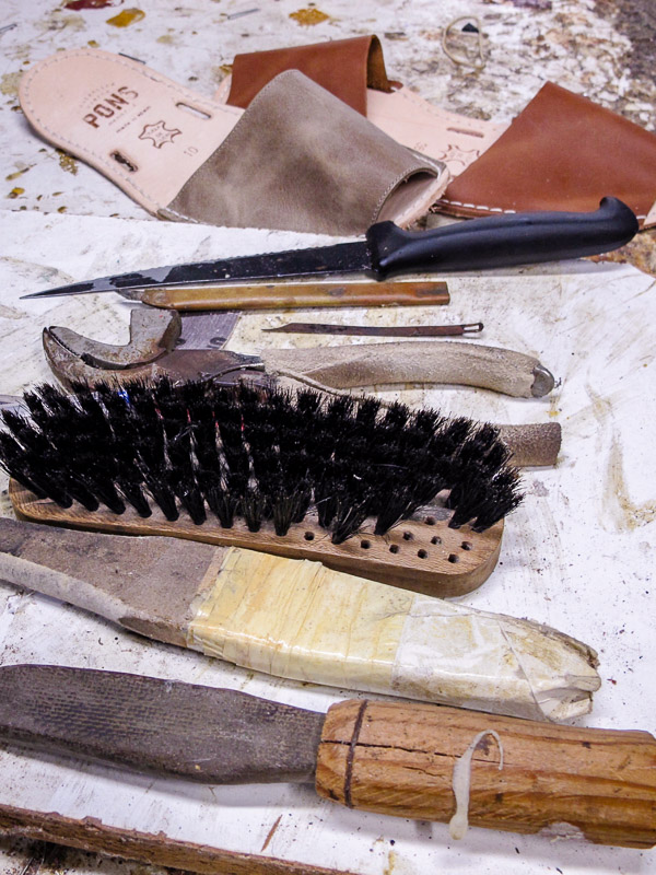 Traditional tools used at the PONS workshop in Menorca