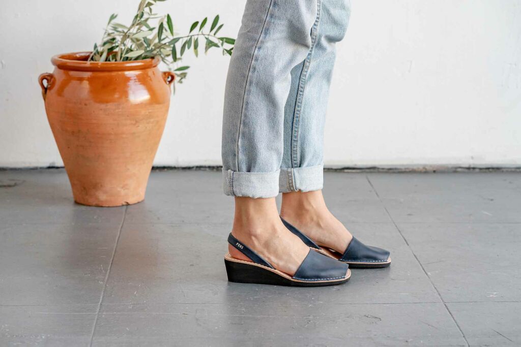 Wedge Pons in French Blue