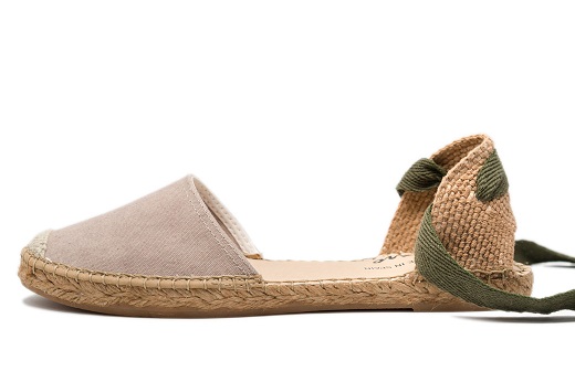 Gala Laces Taupe Espadrille for Women | Avarcas USA