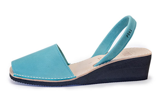 Wedge Aqua Blue Avarcas