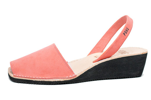 Coral colored cheap wedge sandals