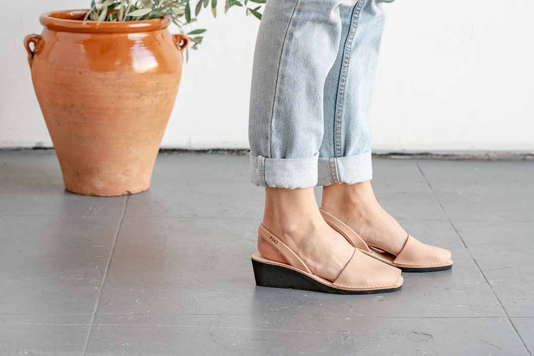 Outlet FINAL SALE - Wedge Tan