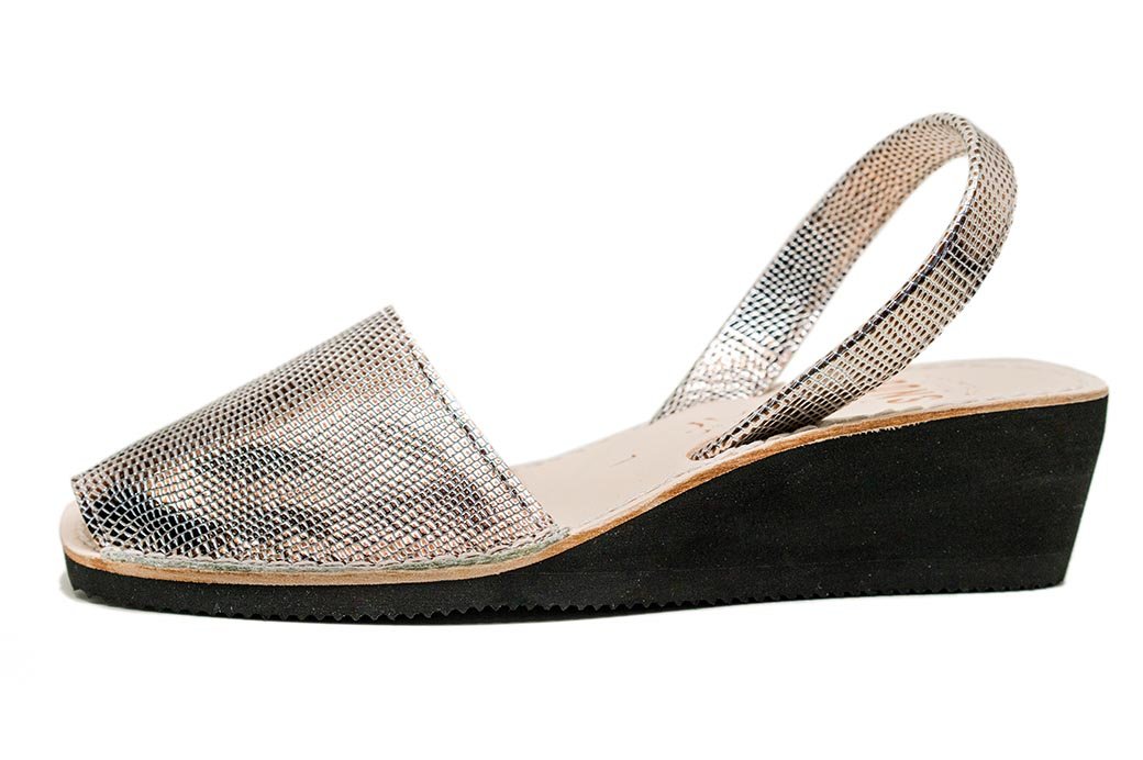 Pons Wedge Metallic Cava Avarca Sandals for Women | Avarcas USA