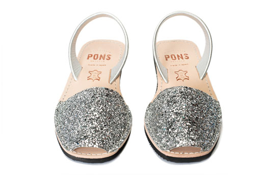 Outlet FINAL SALE - Wedge Glitter Silver