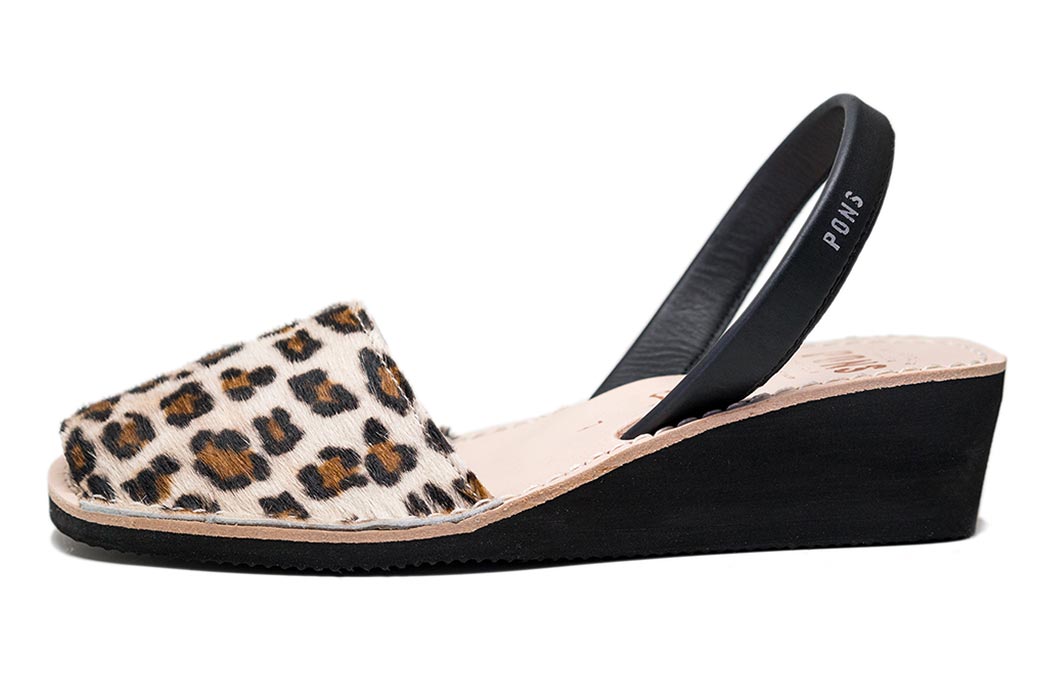 Women's Leopard Print Wedge Sandals Trendy Flower Decor - Temu