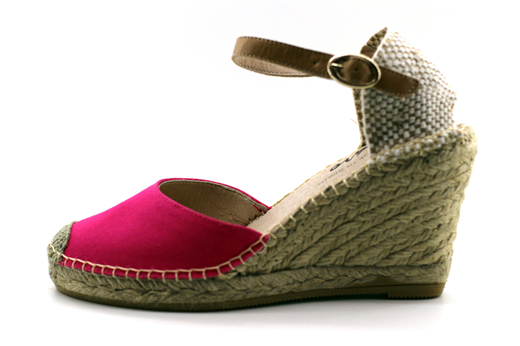 pink espadrille wedge