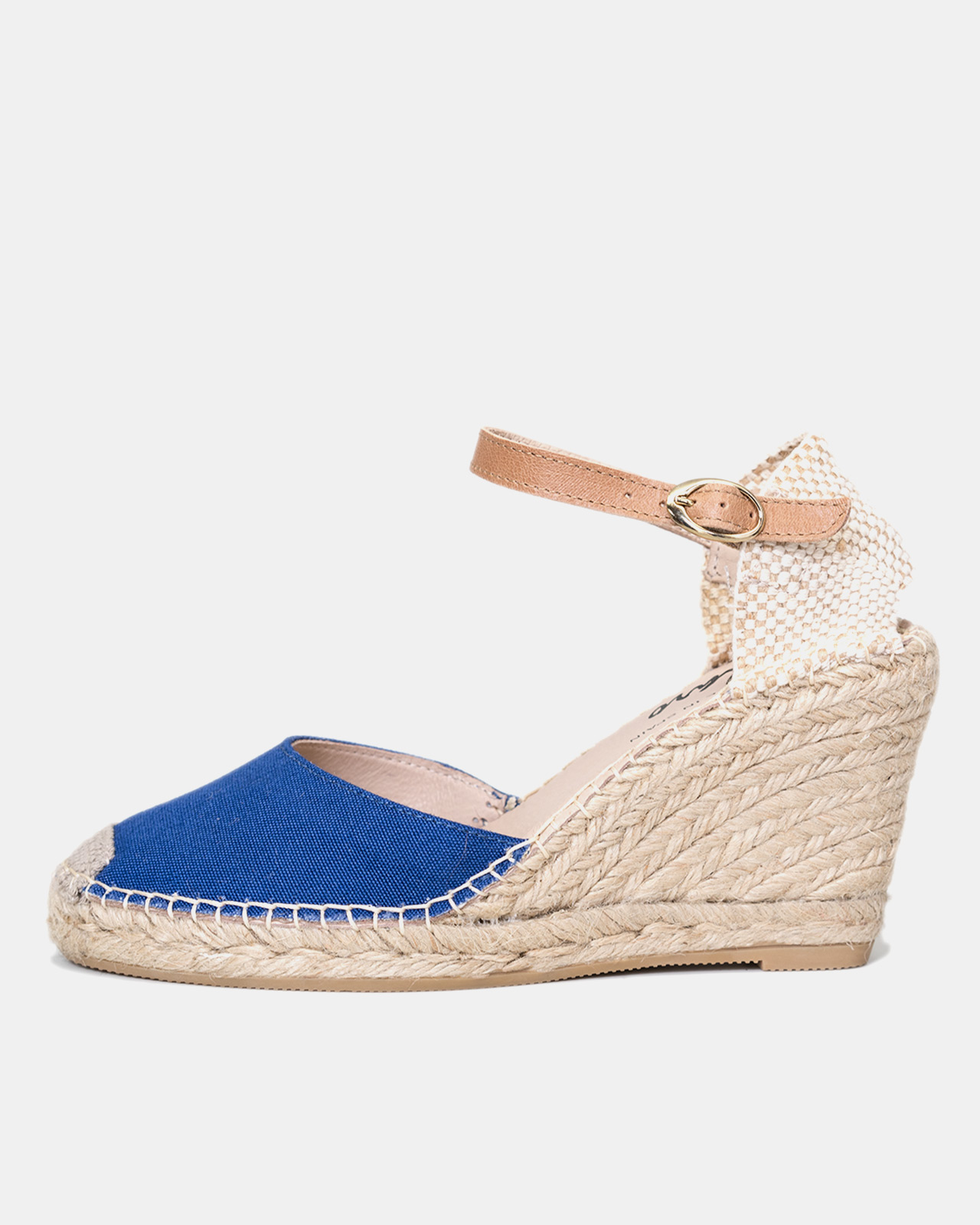 Ankle Strap Wedge Royal Blue Espadrille for Women | Avarcas USA