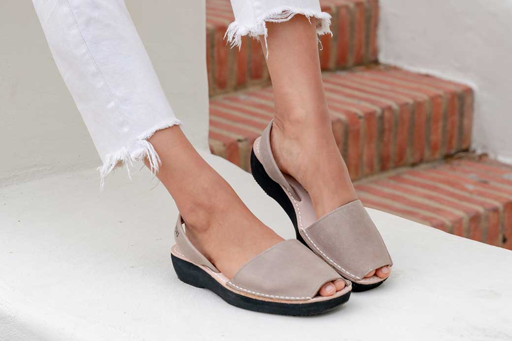 Classic Platform Taupe Avarca Sandals