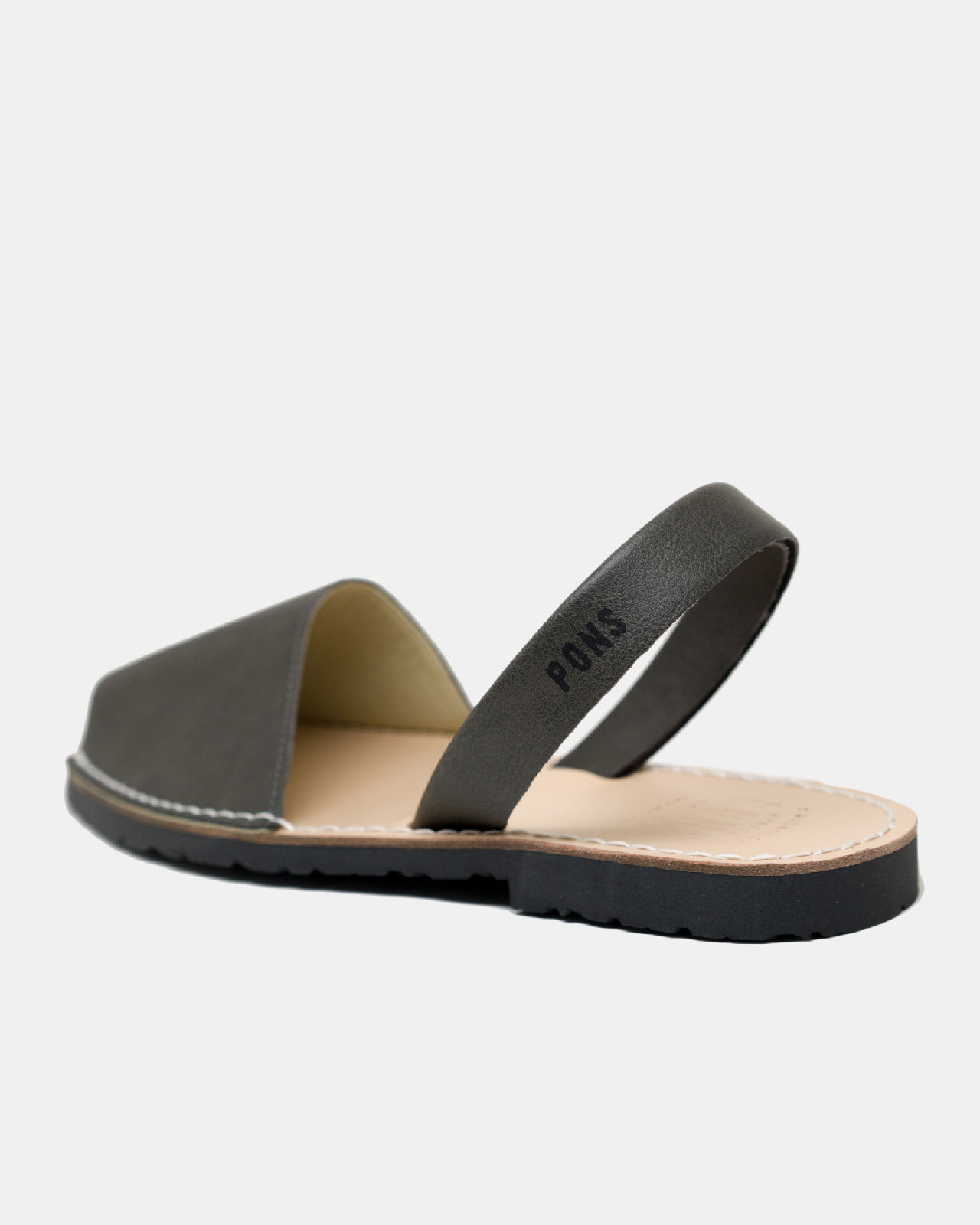Pons Classic Style Vegan Gray Avarca Sandals for Women