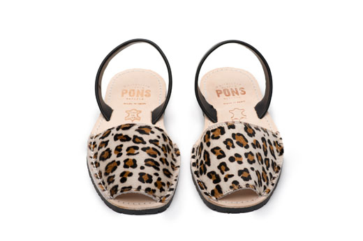 Pons Classic Style Animal Prints Leopard Avarca Sandals for Women ...