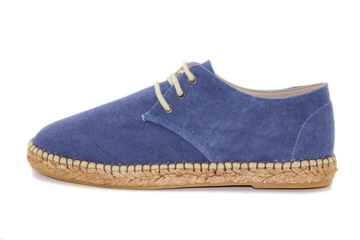 Classic Laces Men Blue Jeans Espadrille 