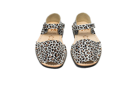 Pons Frailera Style Animal Prints Leopard Avarca Sandals for Kids ...