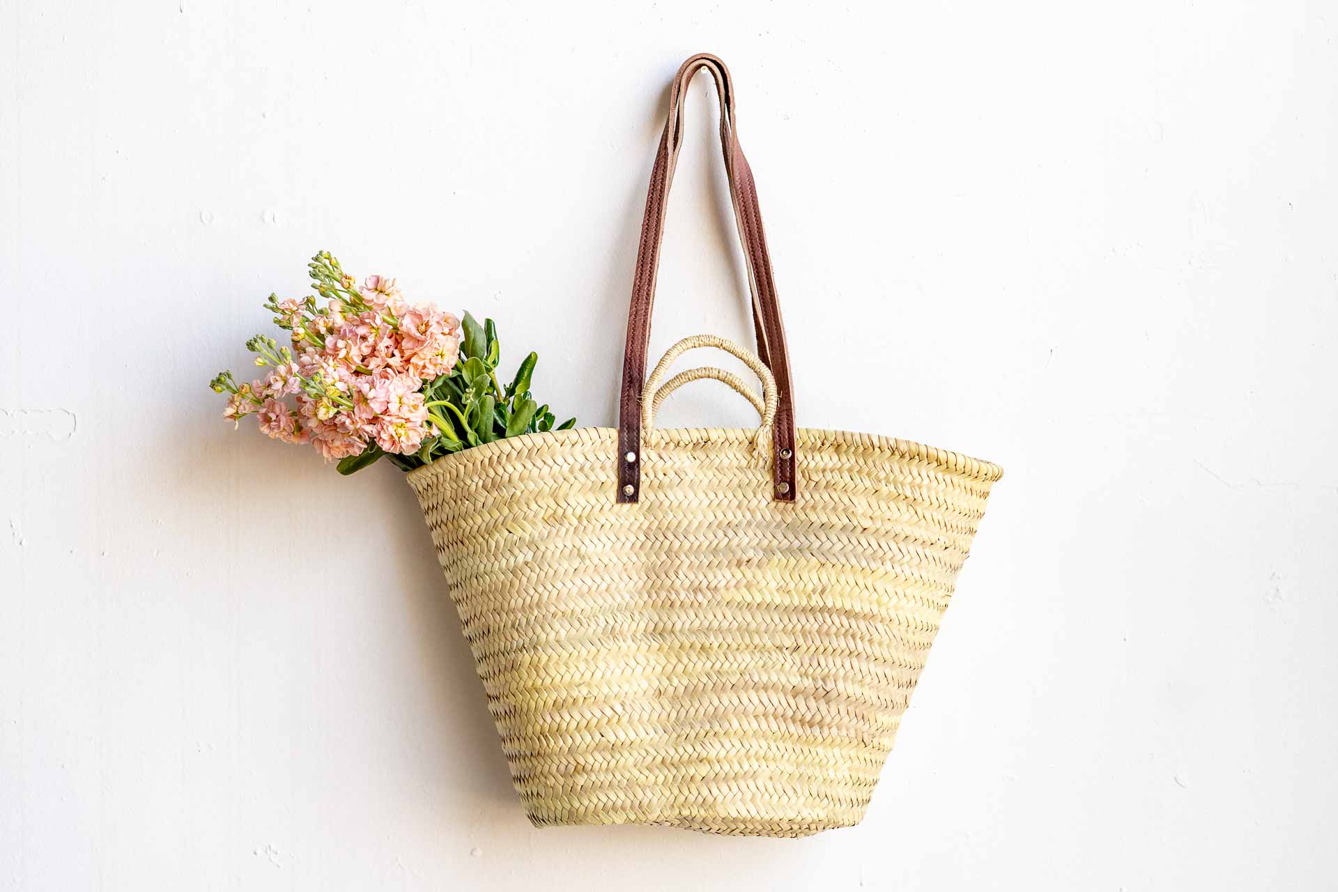 Wicker on sale market bag