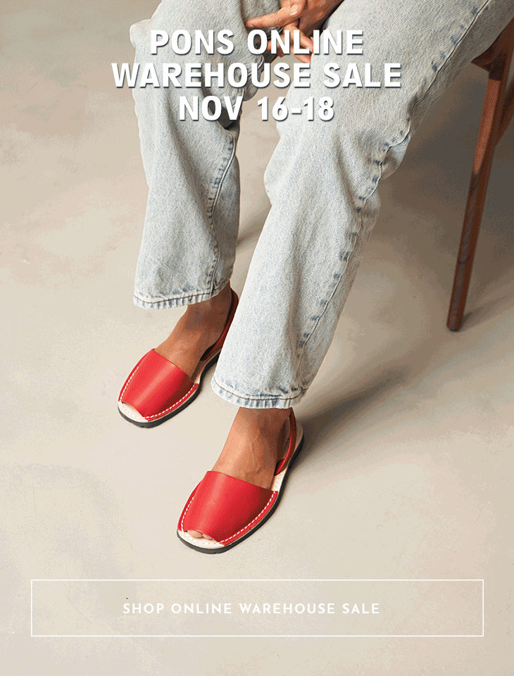 Pons Shoes Warehouse Sale