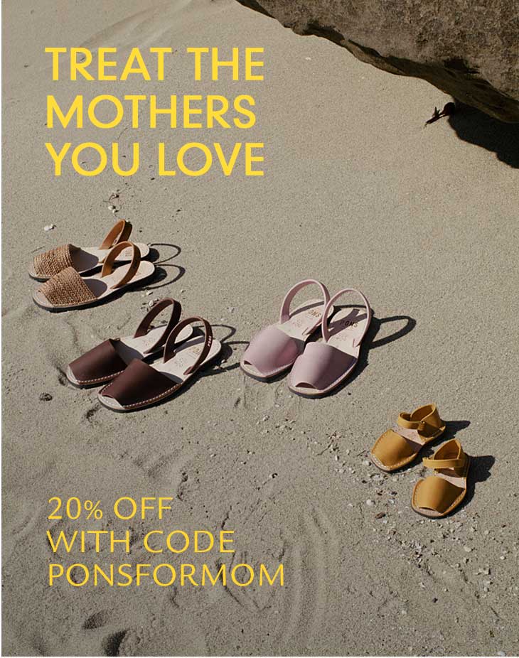 Mother's Day Sale 20% Discount with Code ponsformom