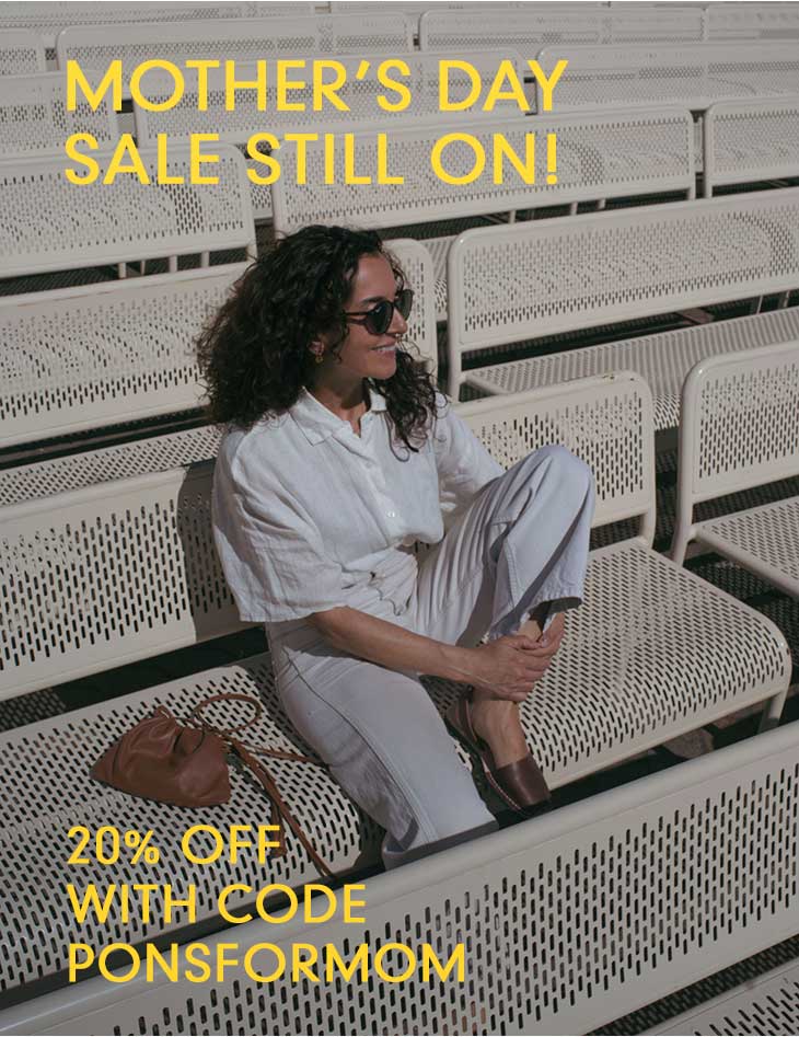 Mother's Day Sale 20% Discount with Code ponsformom