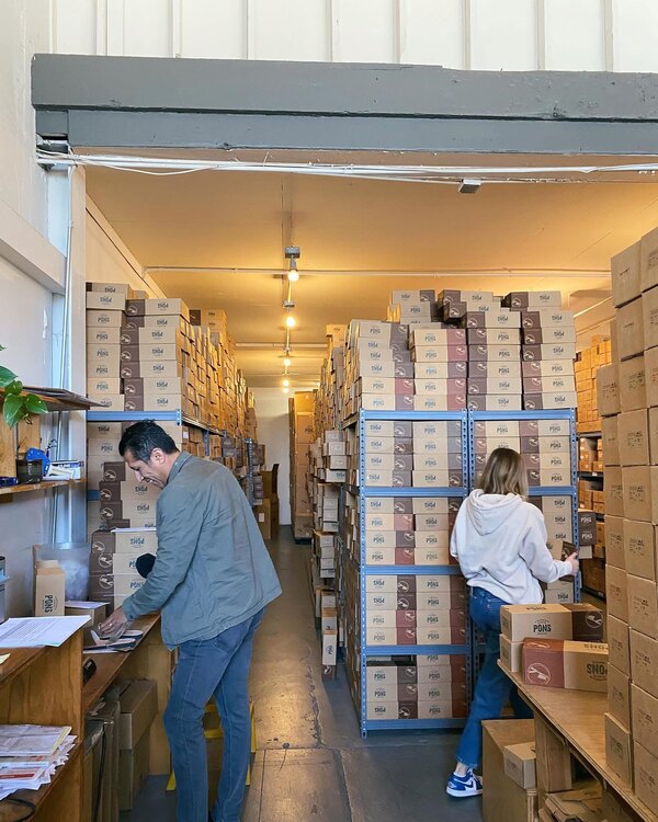 The Pons team at work in the warehouse