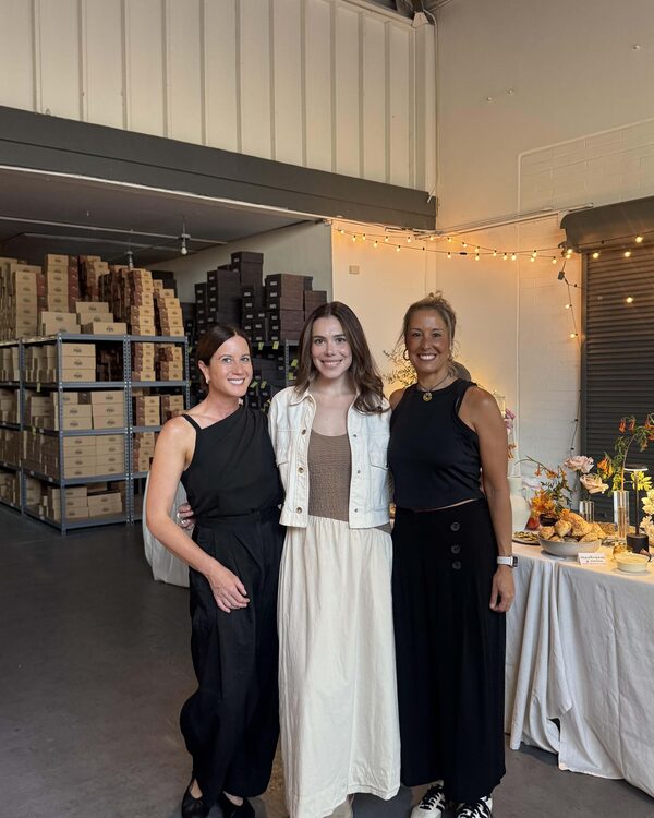 Friends and collaborators celebrating together in the Avarcas USA warehouse
