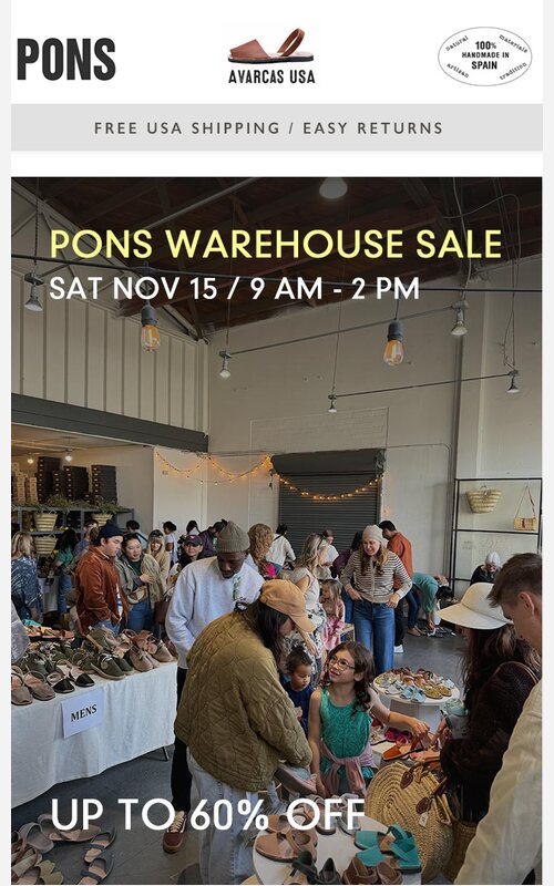 Avarcas USA newsletter from November 6, 2025