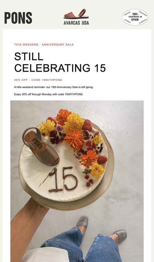 Avarcas USA newsletter from September 26, 2026